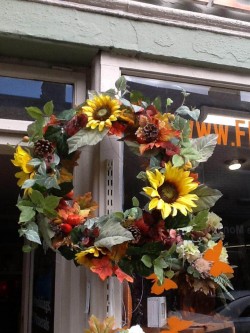 Autumn Door wreath designed to your specifications by Flowers by Hughes, Monaghan Town, Ireland Autumn Door wreath designed to your specifications by Flowers by Hughes, Monaghan Town, Ireland