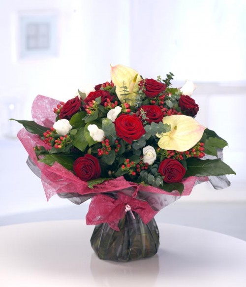 Romantic Flowers delivered by Flowers by Hughes Florist Shop, Monaghan Town, Ireland Romantic Flowers delivered by Flowers by Hughes Florist Shop, Monaghan Town, Ireland